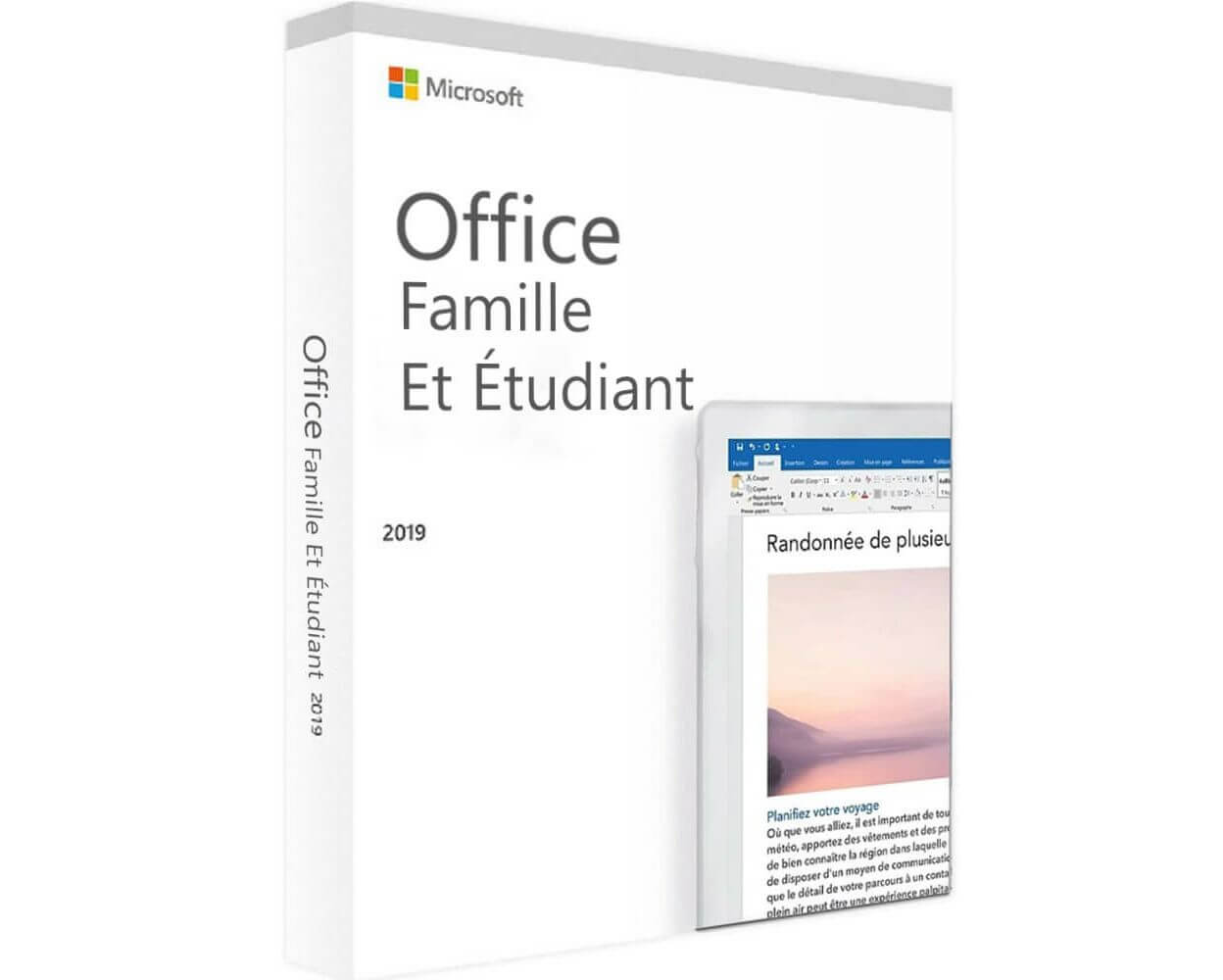 Clé Microsoft Office Famille et Etudiant